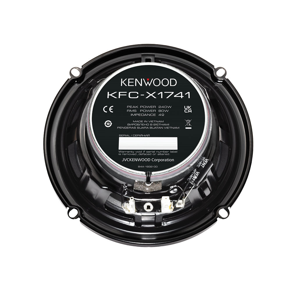 Kenwood KFC-X1741 6.5" 17cm 2-Way High Grade X-series Coaxial Speakers