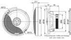 Kenwood KFC-X1741 6.5" 17cm 2-Way High Grade X-series Coaxial Speakers