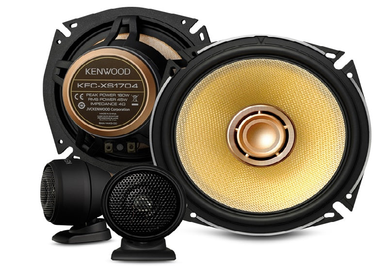 Kenwood KFC-XS1704 - 6.5" 2-Way 180W Hi-Res Audio Certified Component Speakers