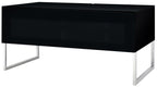 Norstone Khalm 1400 Tv Cabinet with Chrome Stand in Lacquered Black