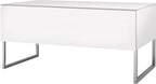 Norstone Khalm 1400 Tv Cabinet with Chrome Stand in White