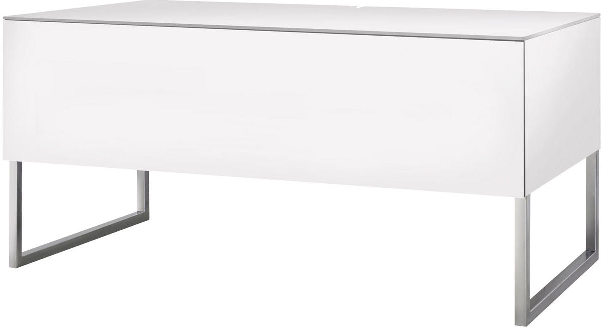 Norstone Khalm 1400 Tv Cabinet with Chrome Stand in White