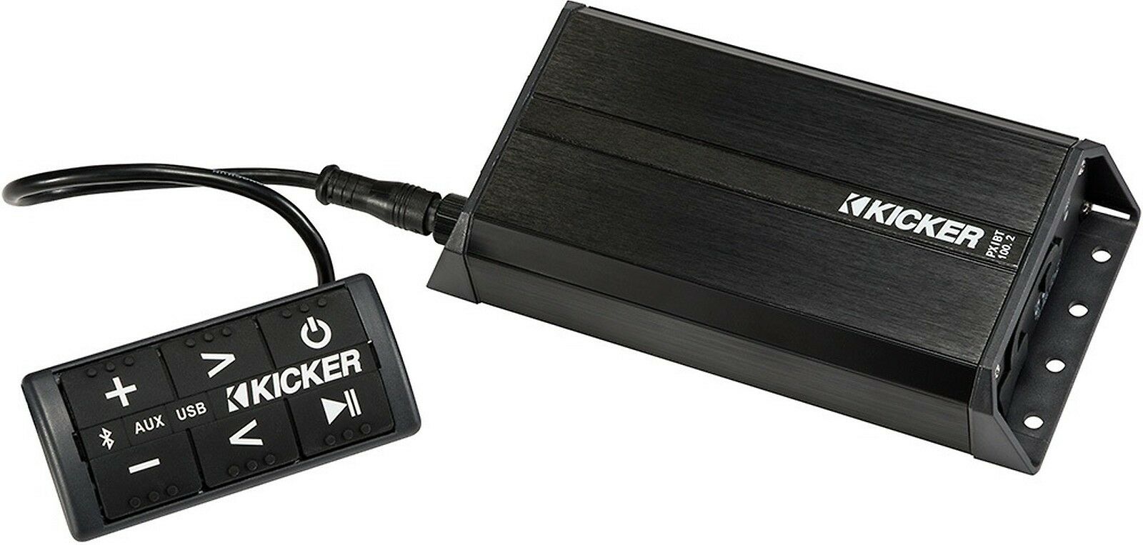 Kicker 42PXIBT100.2 1200w 2 Channel Class D Full-Range Amplifier with Bluetooth