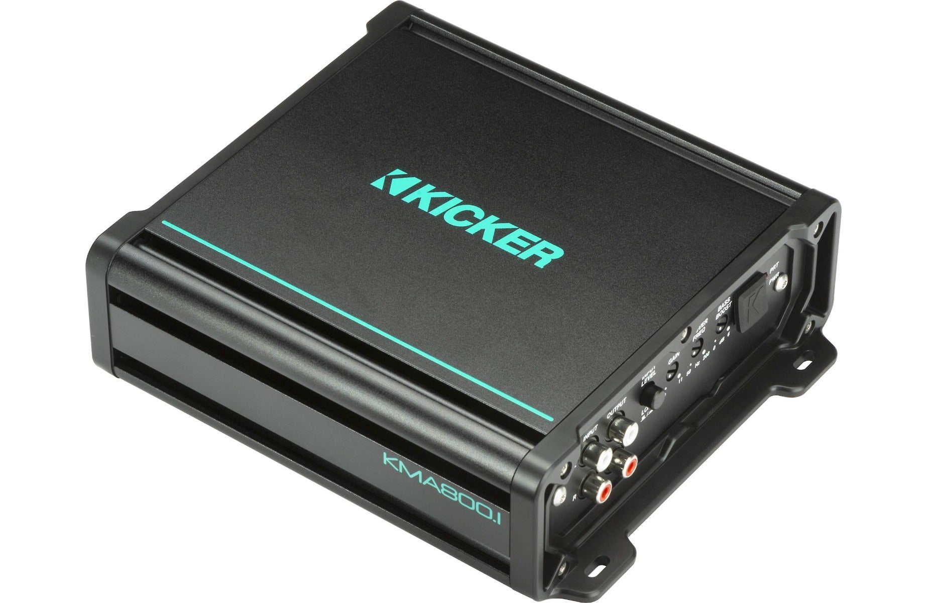 Kicker KMA800.1 600W RMS KM Series 2-ohm Stable Monoblock Class-D Marine Amplifier w/ Bass Knob Included
