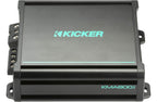 Kicker KMA800.1 600W RMS KM Series 2-ohm Stable Monoblock Class-D Marine Amplifier w/ Bass Knob Included