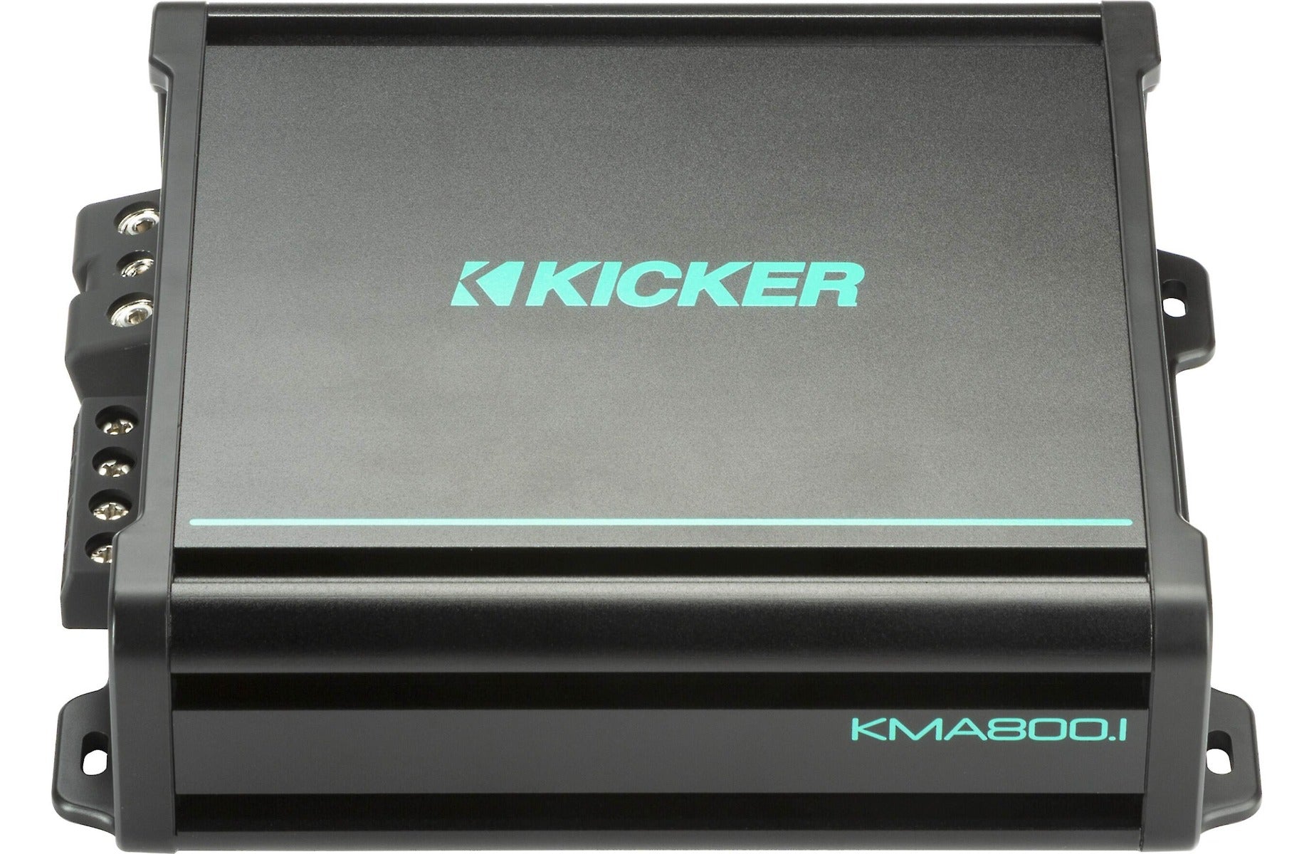 Kicker KMA800.1 600W RMS KM Series 2-ohm Stable Monoblock Class-D Marine Amplifier w/ Bass Knob Included