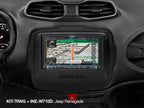 Jeep Renegade 2015 onwards 7" Kit Fascia Plate Kit/Steering Interfaces Kit Alpine KIT-7RNG