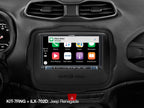 Jeep Renegade 2015 onwards 7" Kit Fascia Plate Kit/Steering Interfaces Kit Alpine KIT-7RNG