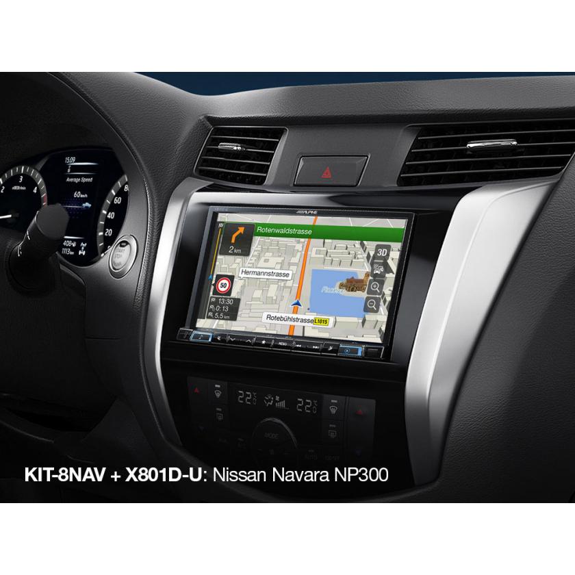 Nissan Navara 2015 Onwards NP300 8" Installation Kit Alpine KIT-8NAV-DX Special Order