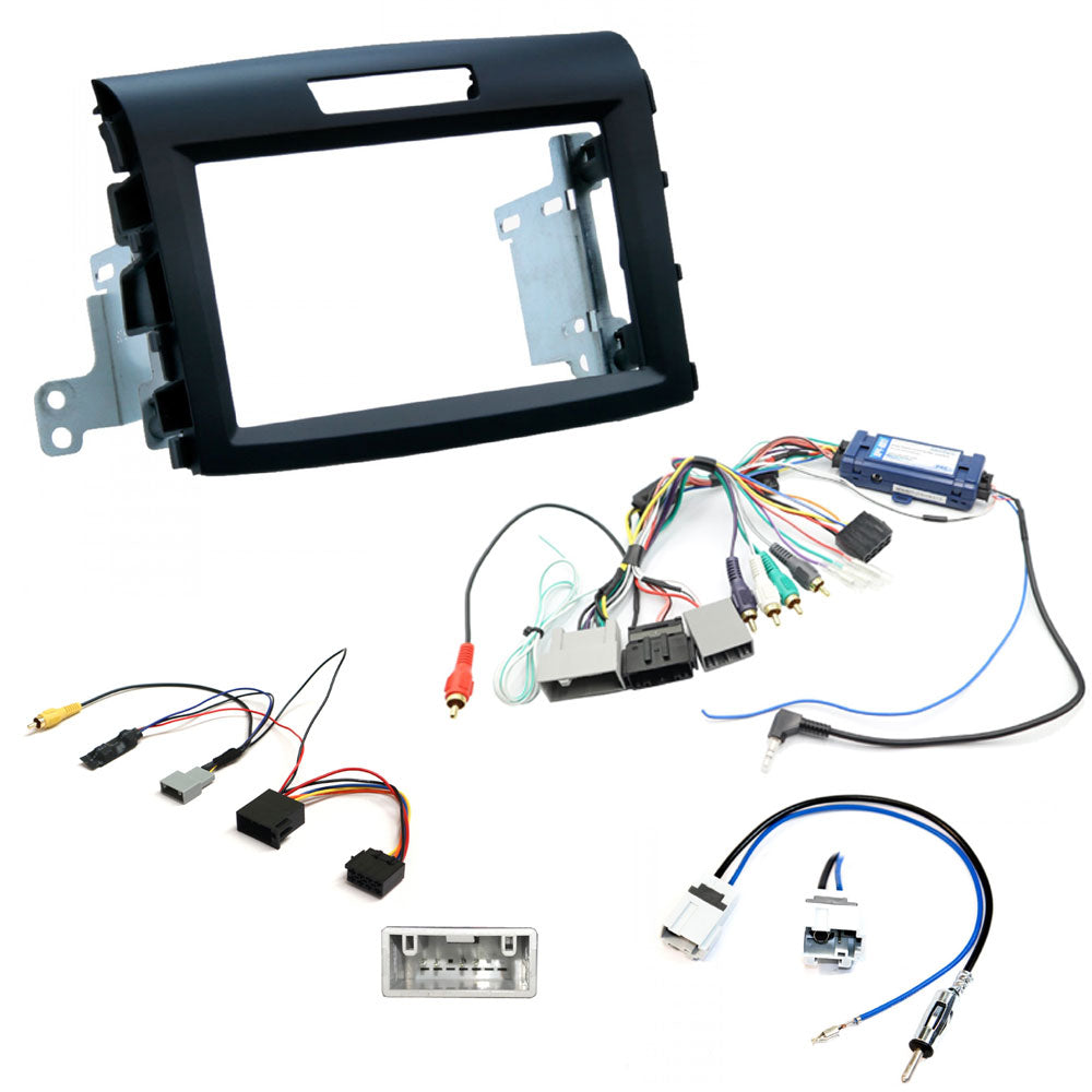 Honda CR-V 4th GEN 2012 - 2017 With Nav Double Din Fascia/Camera Retention/Steering Control Interface Fitting Kit