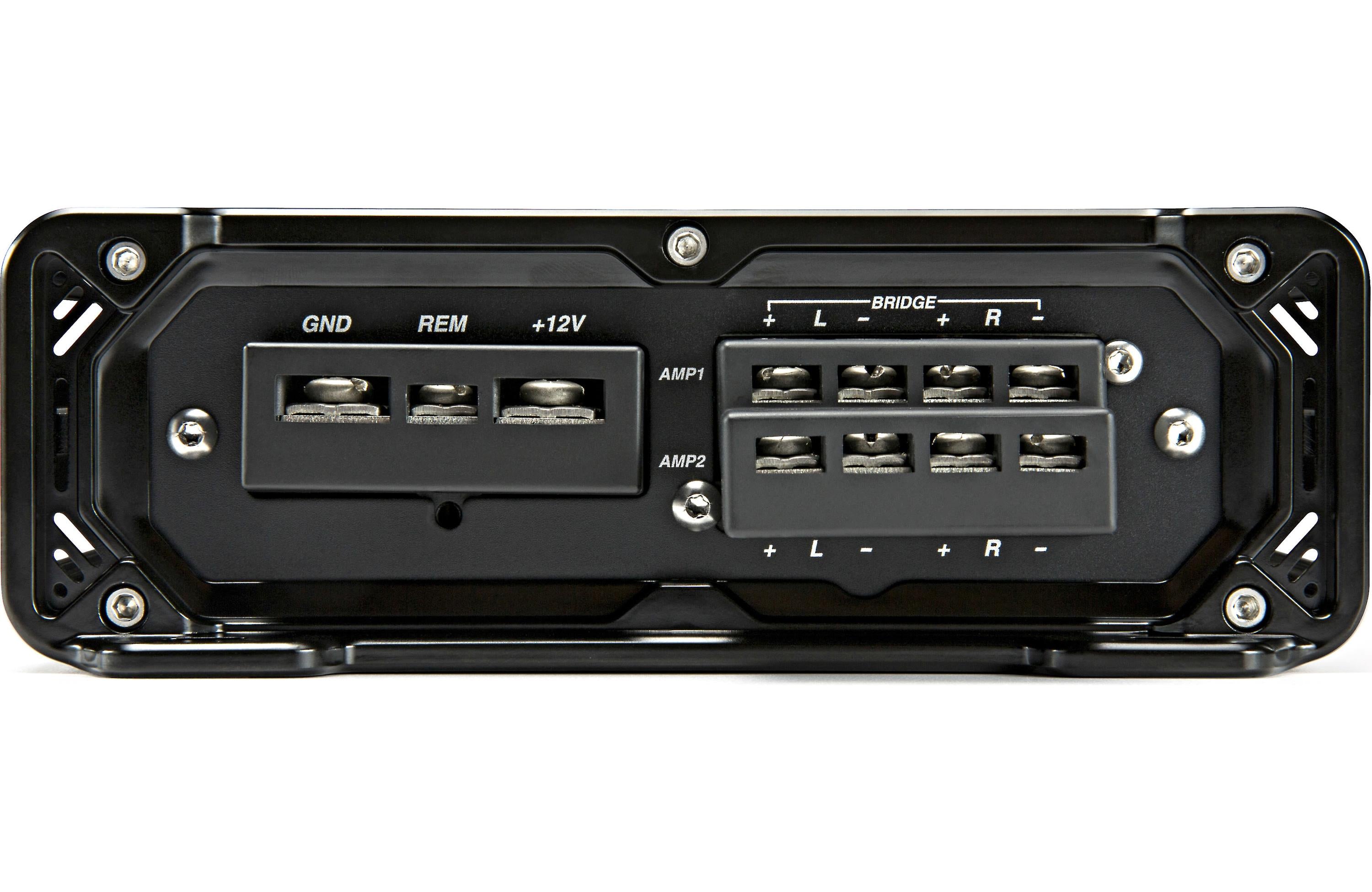 Kicker KMA300.4 300W RMS KM Series 2-ohm Stable 4 Channel Class-D Marine Amplifier