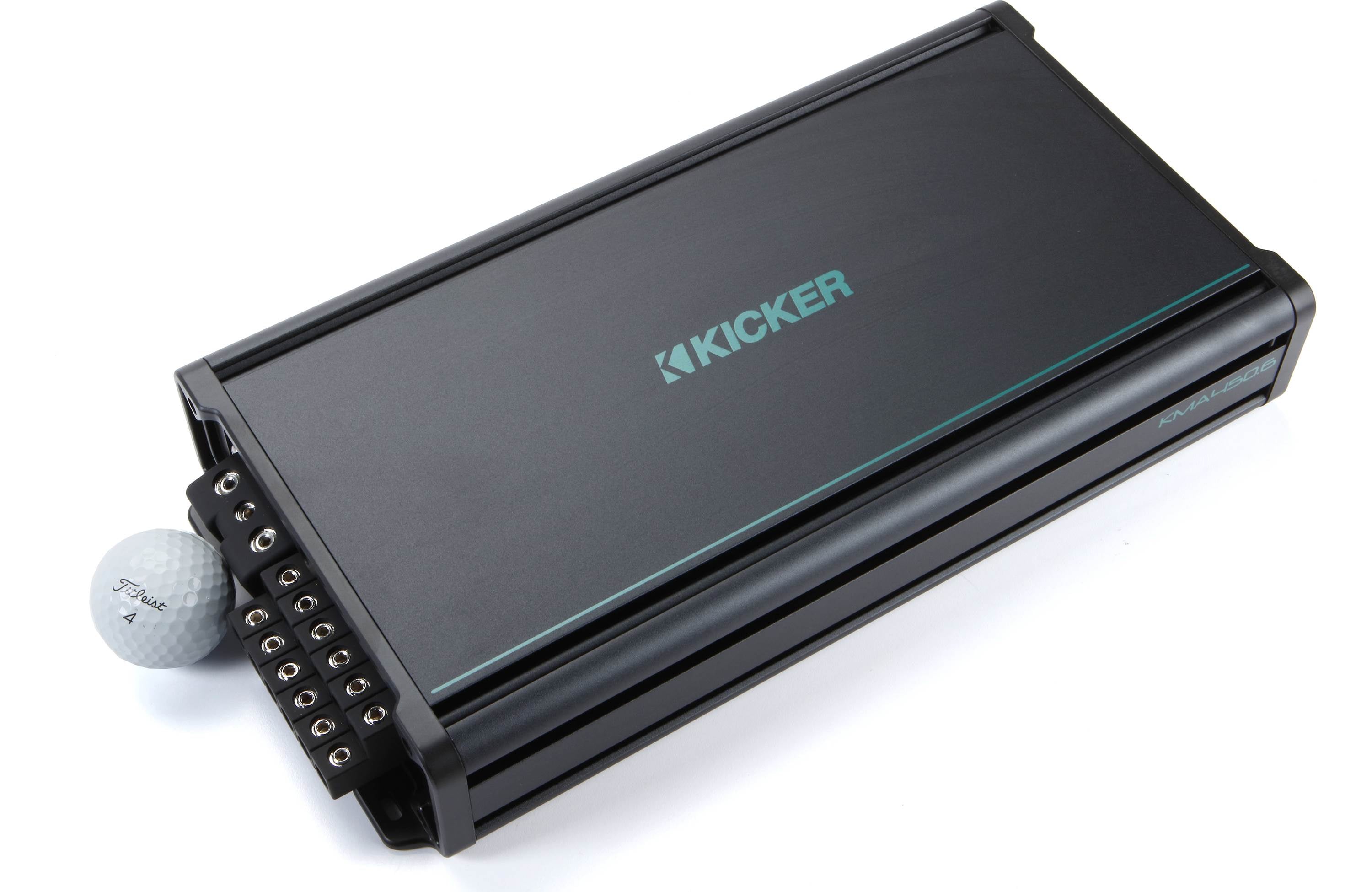Kicker 45KXMA450.6 450W RMS KM Series 2-ohm Stable 6 Channel Class-D Marine Amplifier
