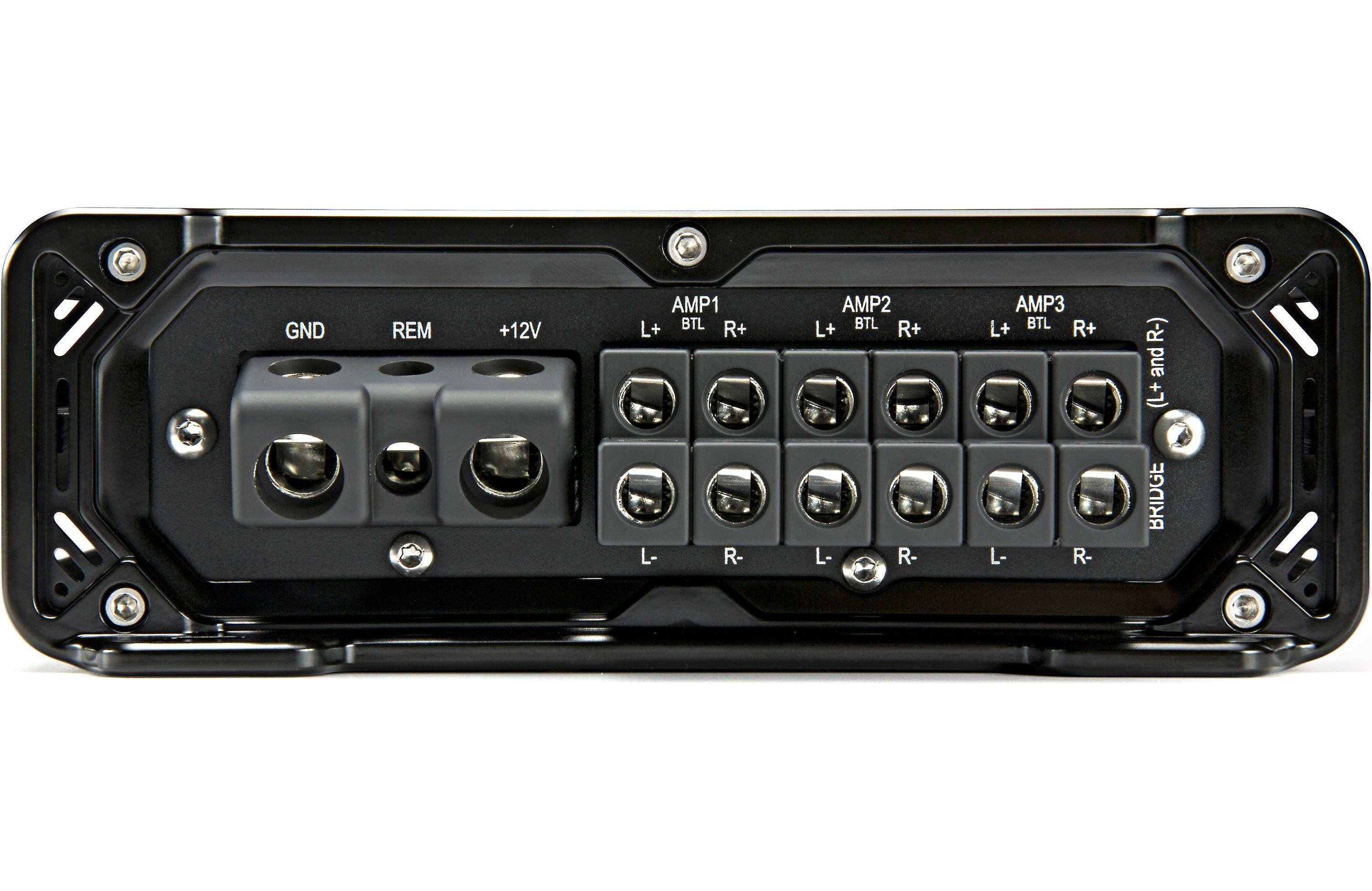 Kicker 45KXMA450.6 450W RMS KM Series 2-ohm Stable 6 Channel Class-D Marine Amplifier