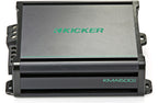 Kicker 45KMA600.1 - 600W RMS KM Series 2-ohm Stable Monoblock Class-D Marine Amplifier w/ Bass Knob Included