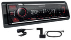 Kenwood KMM-BT407DAB Digital Media Receiver Bluetooth & Digital Radio DAB+ built-in DAB Antenna