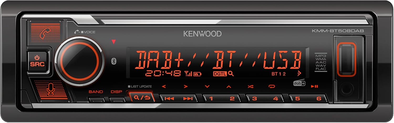 Kenwood KMM-BT508DAB DAB Radio/Alexa iPhone Android Bluetooth