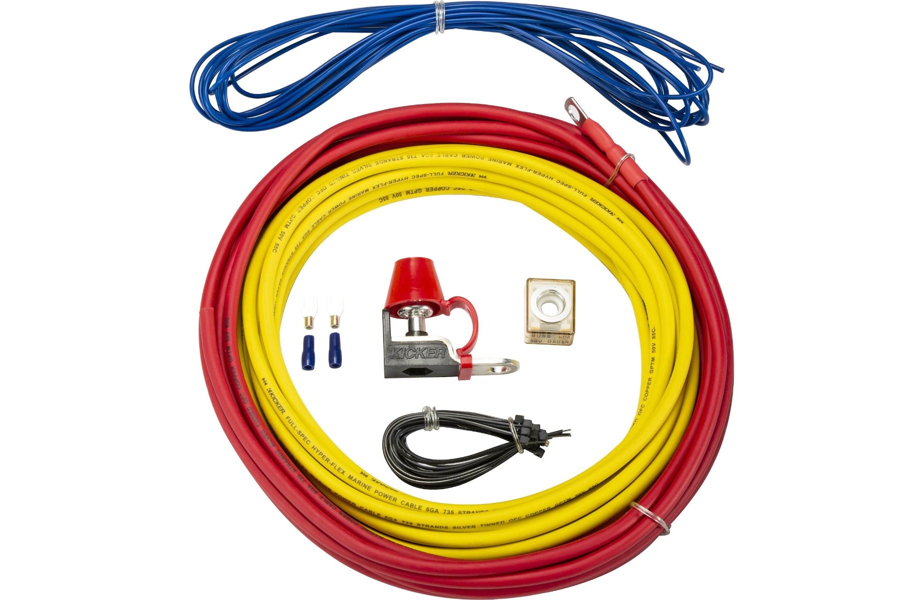 Kicker KMPK8 - Marine-grade  8-Gauge Premium Amplifier Wiring Kit