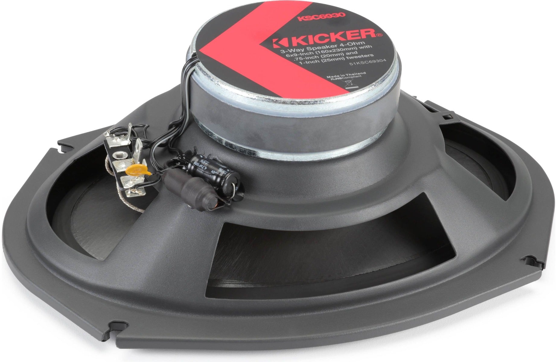 Kicker 51KSC69304 6"x9" 3-way 300W Coaxial Car Speakers KSC693