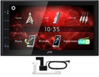 JVC KW-M27DBT Mechless 6.8" Touch Screen Android USB Mirroring, Bluetooth iPhone USB Short-body w/ DAB Aerial