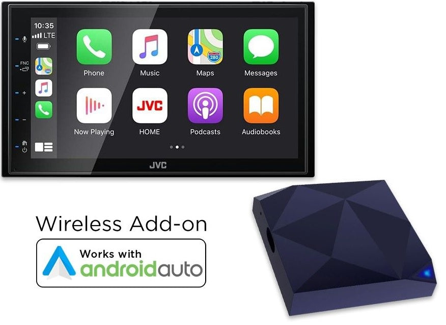 JVC KW-M565DBT CAR-WAA Wireless Android Auto 6.8" DAB Radio Bluetooth Apple CarPlay Android Short-body