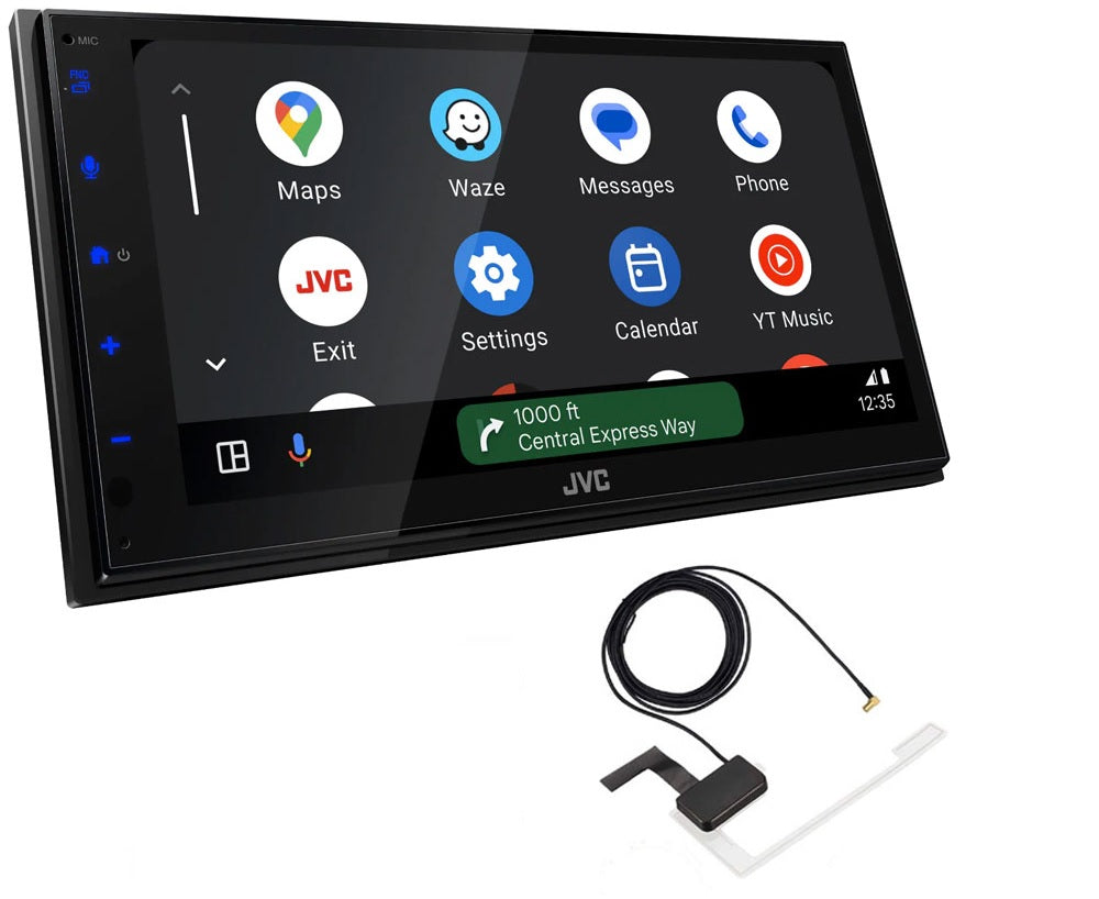 JVC KW-M595DBT 6.8” Touchscreen Digital Media  DAB+ CarPlay / Android Auto USB, Bluetooth Screen Mirroring w/ Aerial