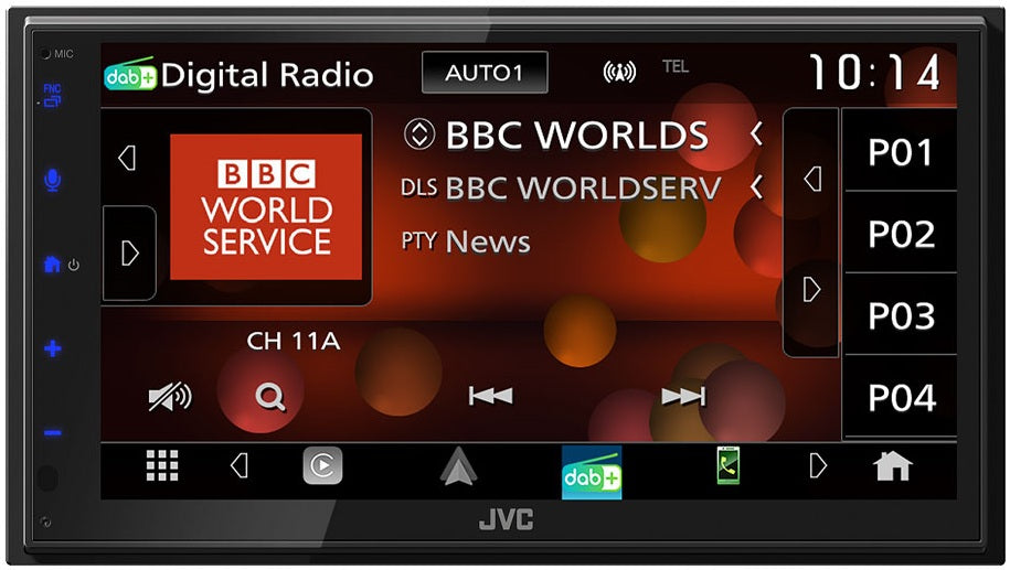 JVC KW-M695DBW 6.8" Wireless CarPlay / Android Auto Mirroring, DAB+ Tuner, USB, Bluetooth Car Stereo