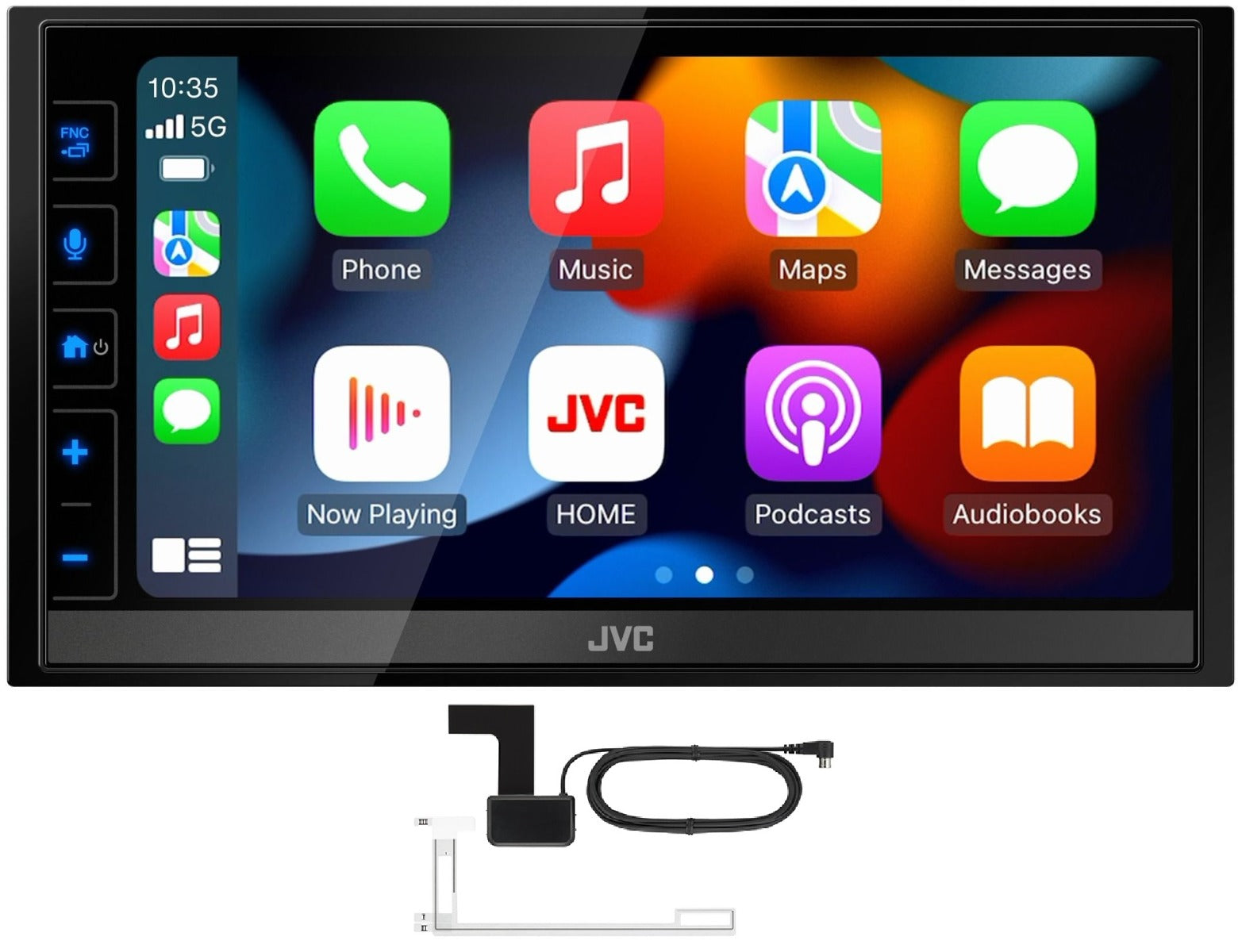 JVC KW-M785DBW Mechless 6.8" DAB Radio Bluetooth Apple CarPlay Android Short-body DAB Aerail