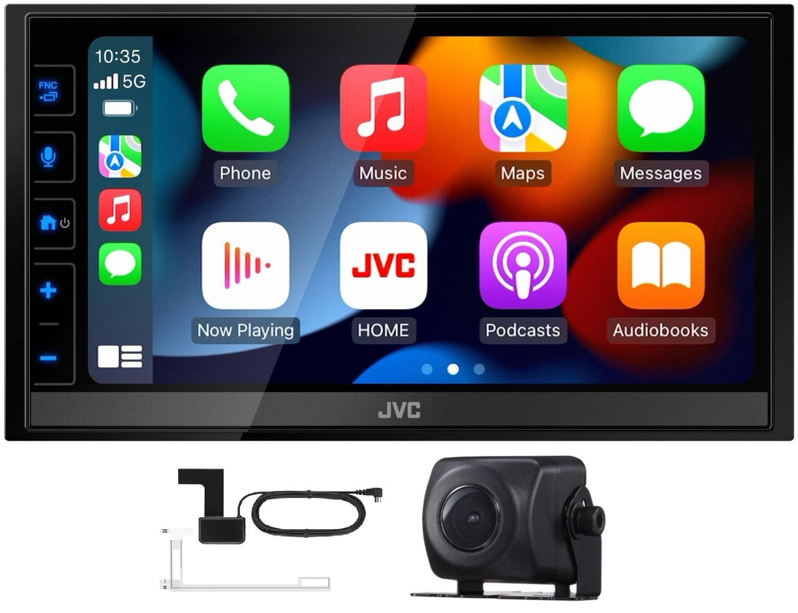 JVC KW-M785DBW Mechless 6.8" DAB Radio Bluetooth Apple CarPlay Android Short-body Pioneer ND-BC8 Camera