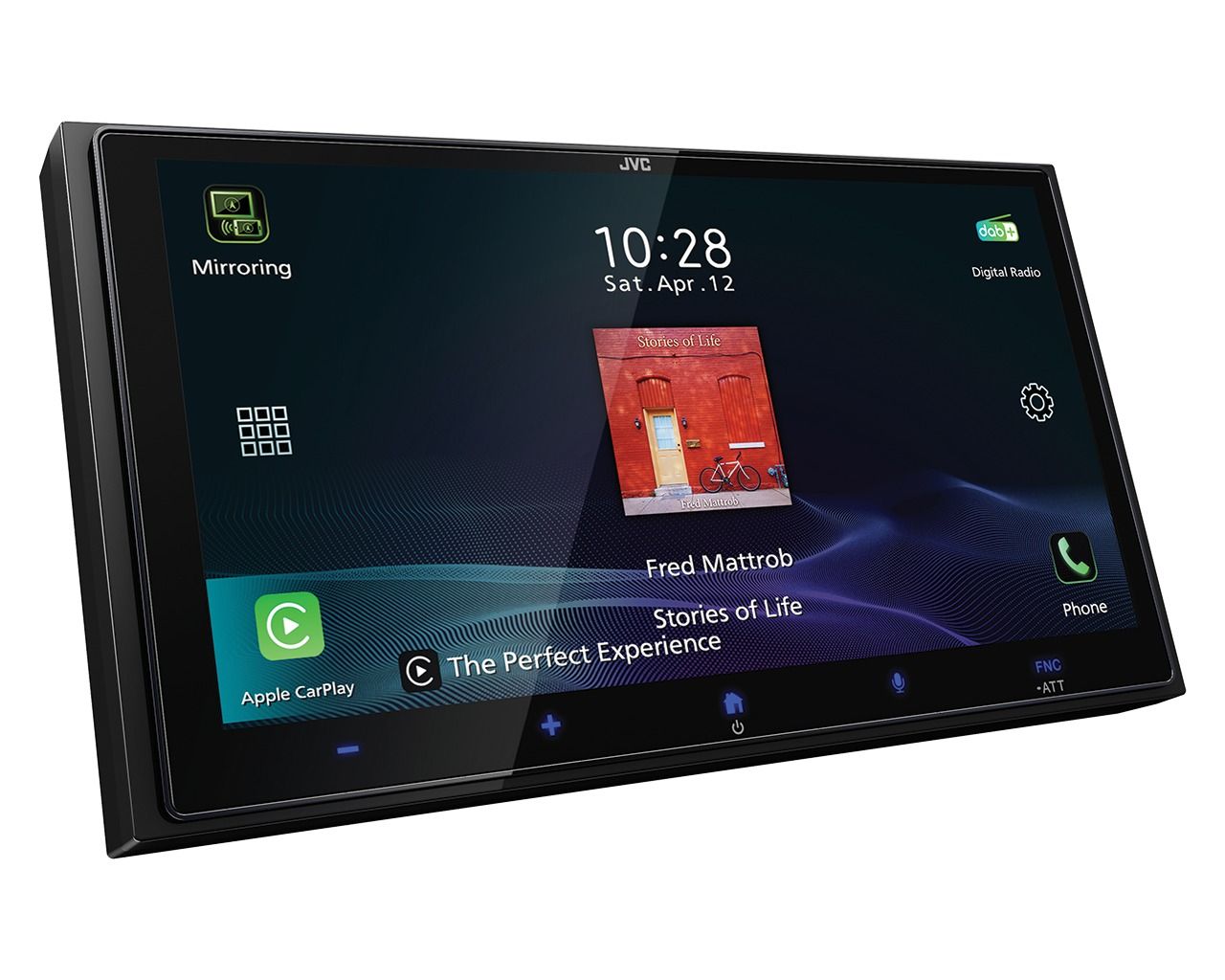 JVC KW-M795DBW Mechless 6.92" DAB Radio Bluetooth Apple CarPlay Android Short-body