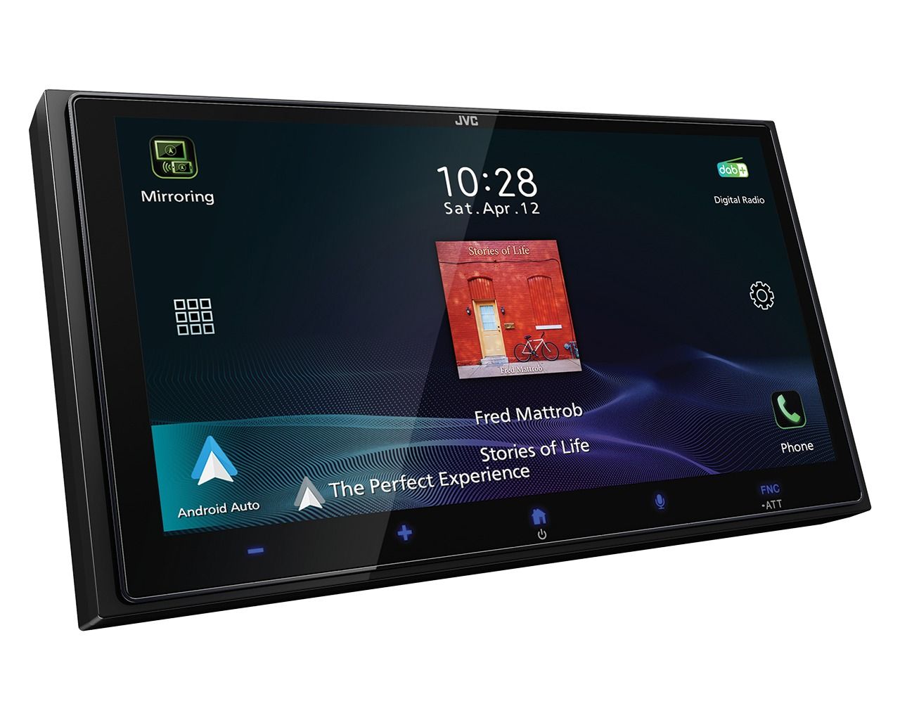JVC KW-M795DBW Mechless 6.92" DAB Radio Bluetooth Apple CarPlay Android Short-body