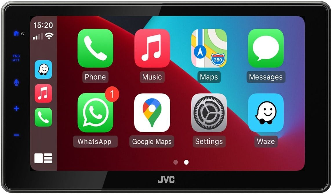 JVC KW-Z900DBW 9 Inch Floating Screen HD Digital Media Wirless CarPlay Andorid Auto Mirroring Stereo
