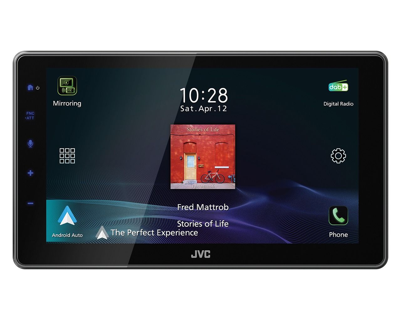 JVC KW-Z900DBW 9 Inch Floating Screen HD Digital Media Wirless CarPlay Andorid Auto Mirroring Stereo