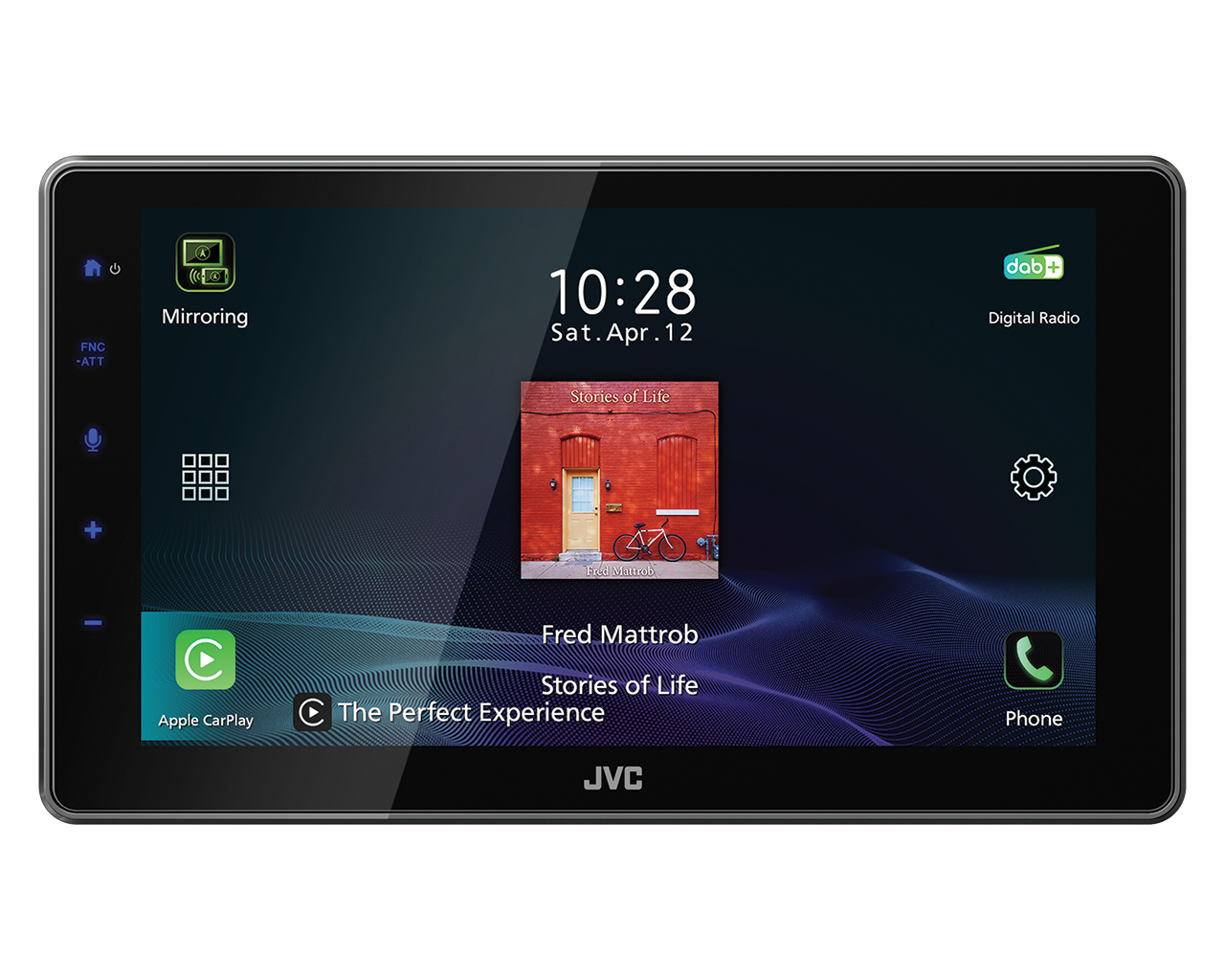 JVC KW-Z900DBW 9 Inch Floating Screen HD Digital Media Wirless CarPlay Andorid Auto Mirroring Stereo