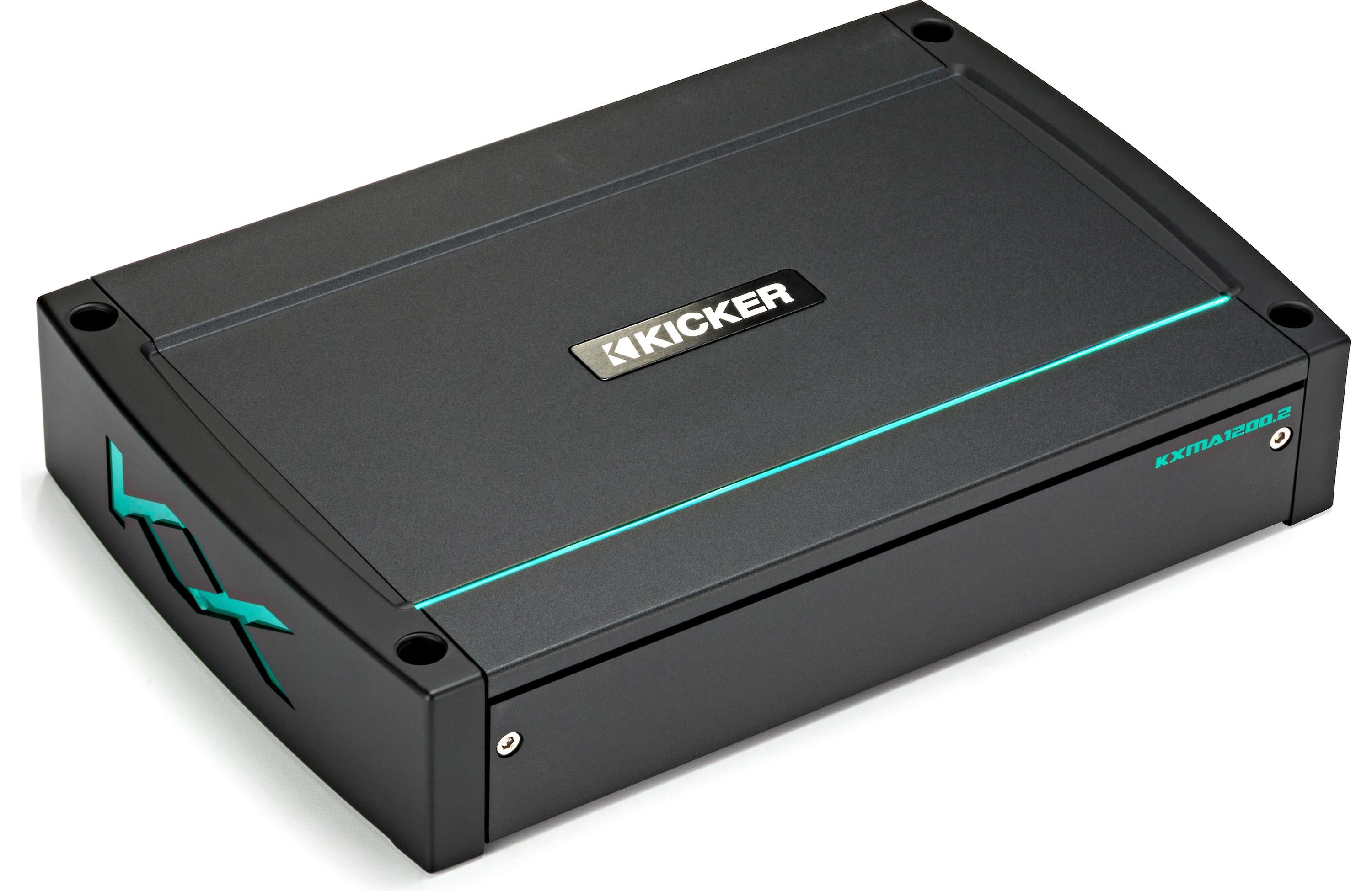 Kicker 44KXMA1200.2 1200W RMS KM Series 2-ohm Stable 2 Channel Class-D Marine Amplifier