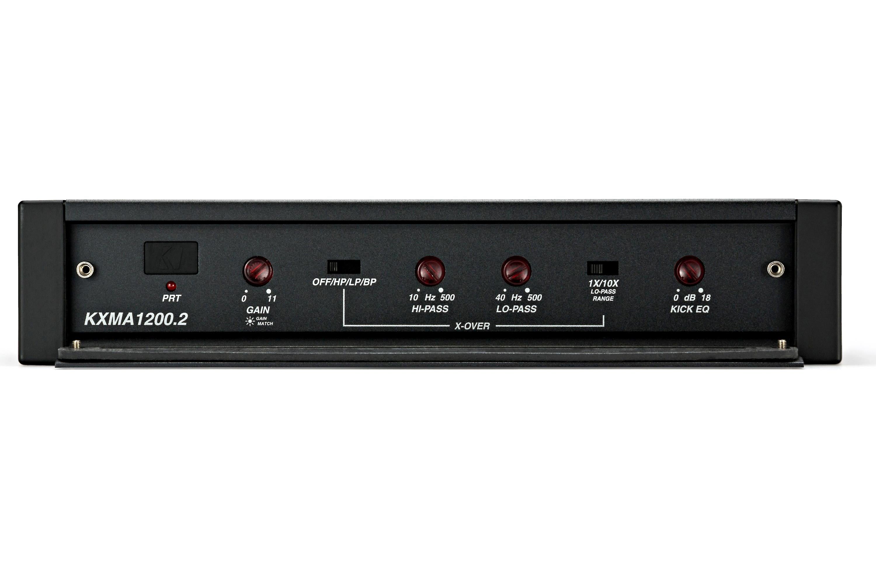 Kicker 44KXMA1200.2 1200W RMS KM Series 2-ohm Stable 2 Channel Class-D Marine Amplifier