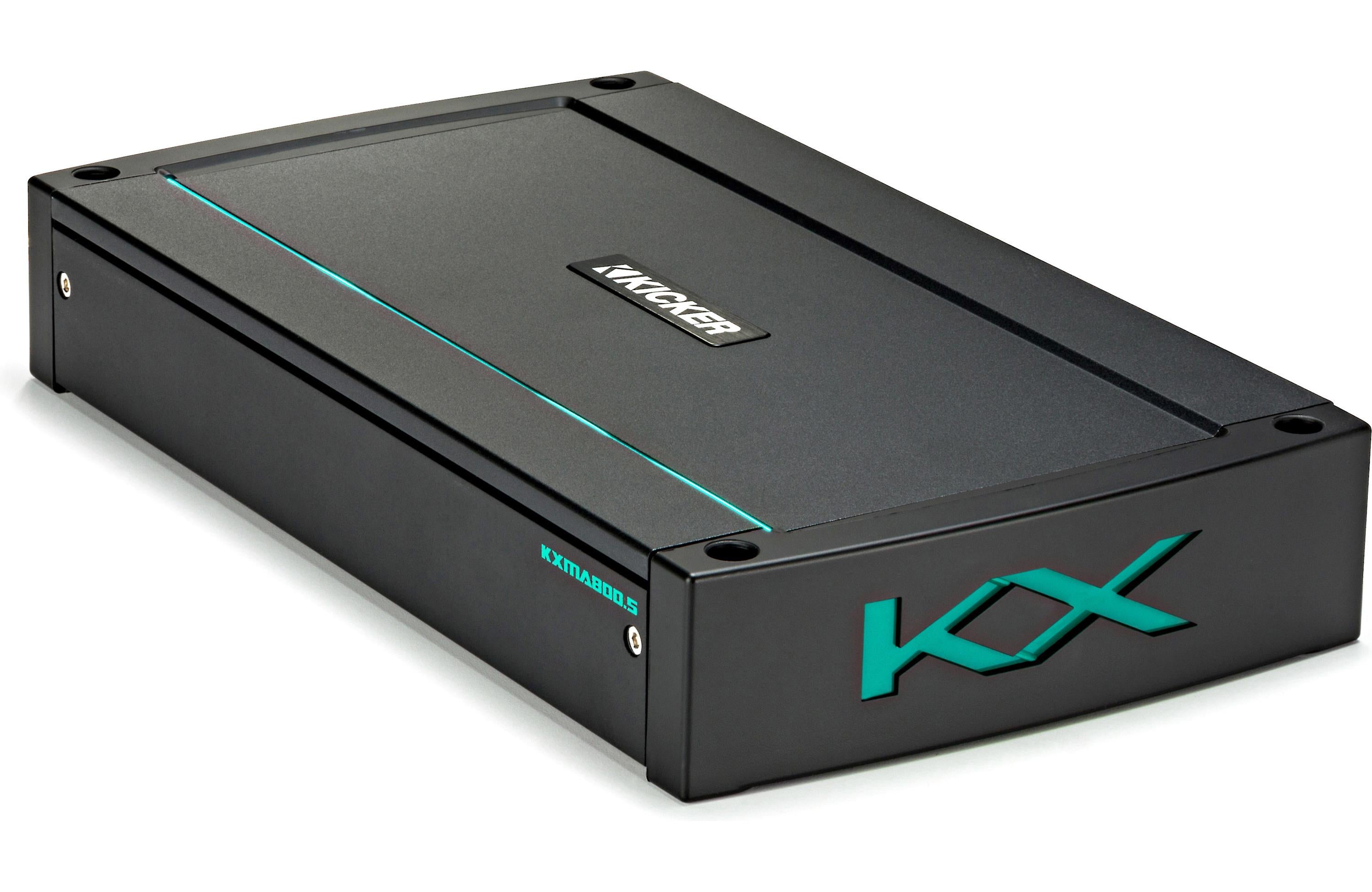 Kicker 44KXMA800.5 800W RMS KM Series 2-ohm Stable 5 Channel Class-D Marine Amplifier