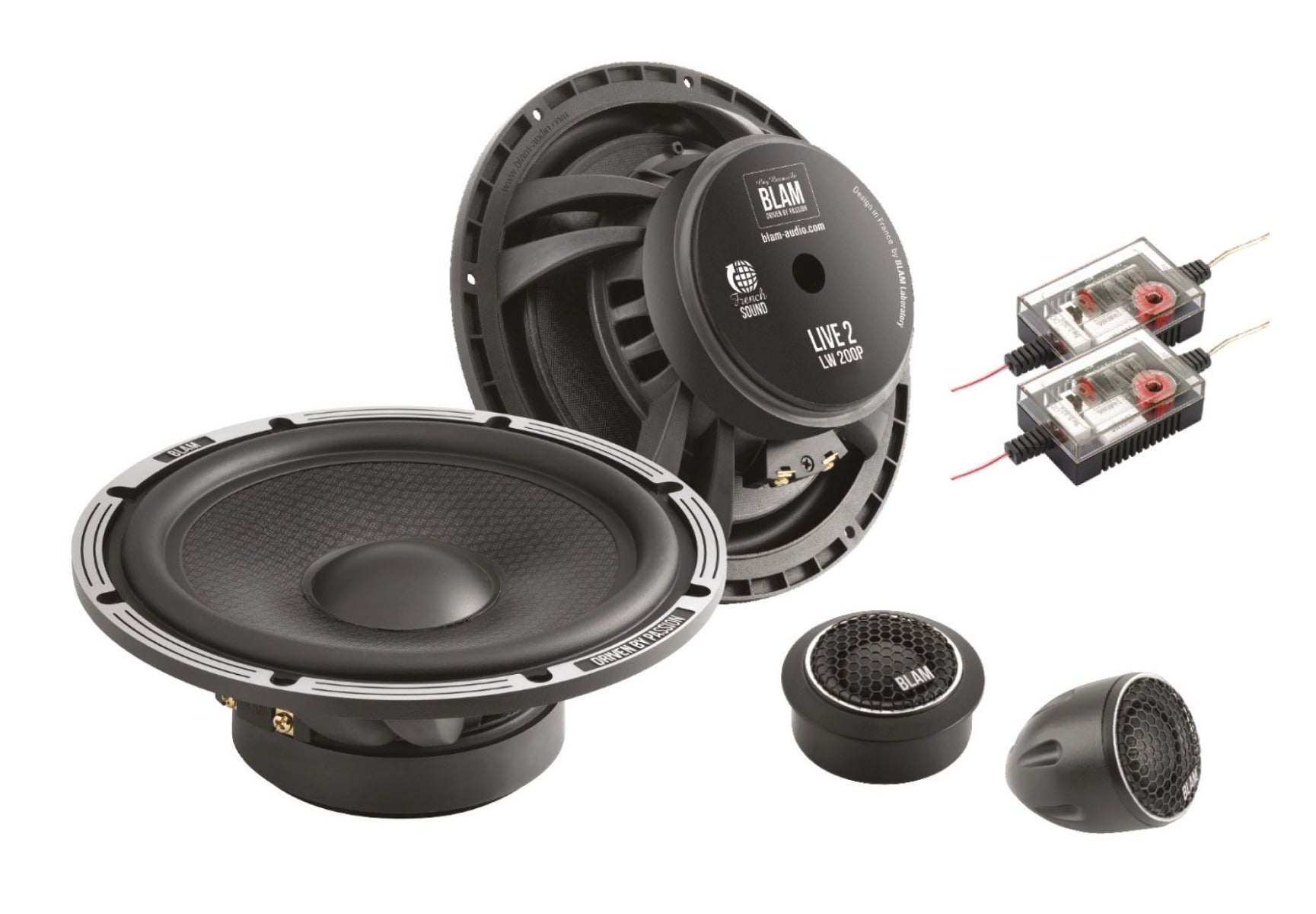 BLAM L200P 20cm 8 inch Live Series 200w component speakers