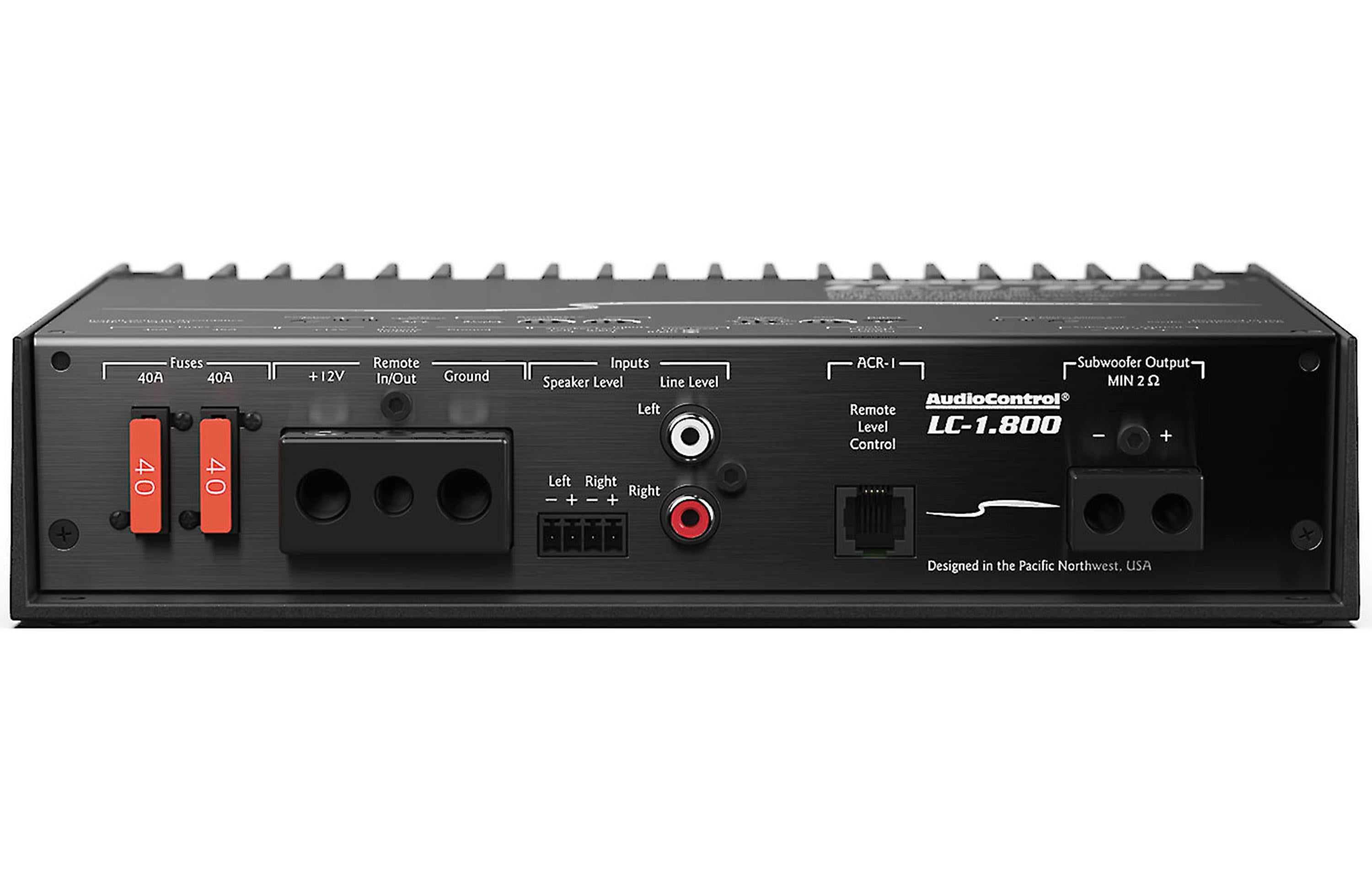 AudioControl LC-1.800 High-Power 1 Channel Monoblock Amplifier with AccuBass
