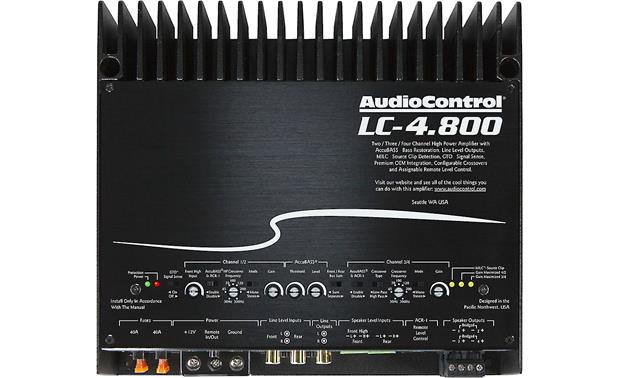 AudioControl LC-4.800 High-Power 4/3/2 Channel Amplifier with AccuBass