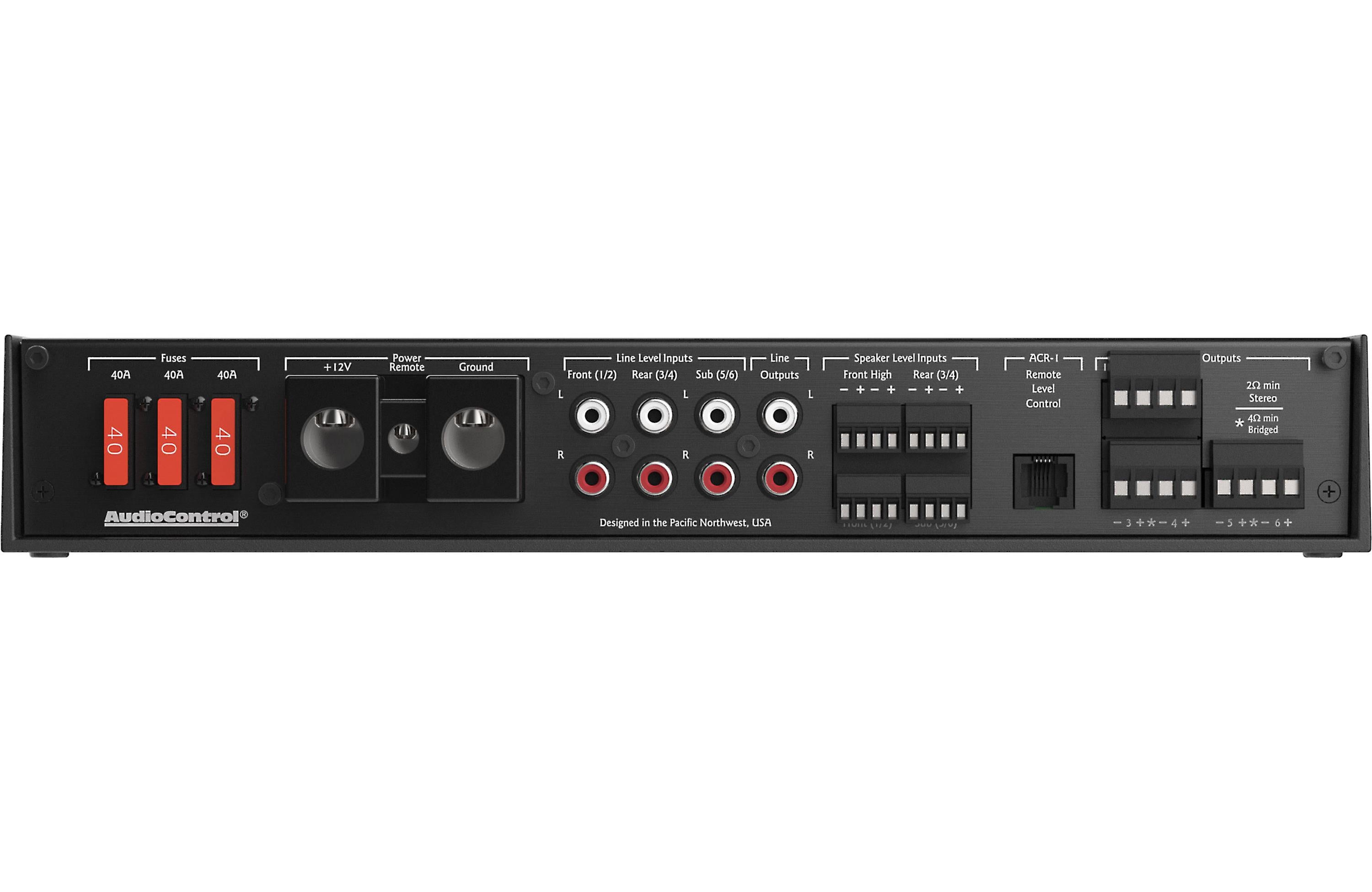 AudioControl LC-6.1200 High-Power 4/3/2 Channel Amplifier with AccuBass