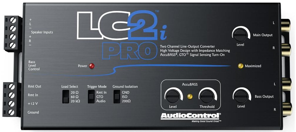 AudioControl LC2i PRO - 2 Channel Line Output Convertor + AccuBass