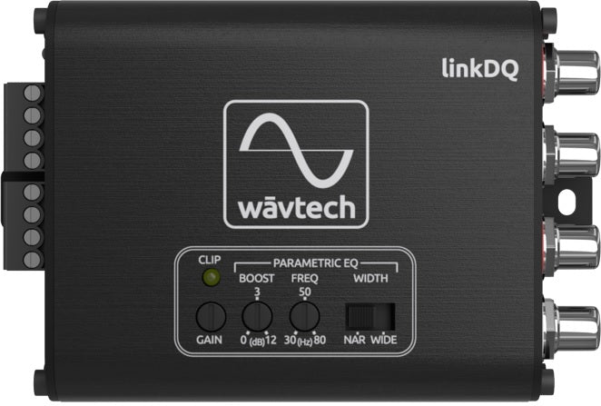 Wāvtech linkDQ 2-channel line output converter/line driver with Bass EQ