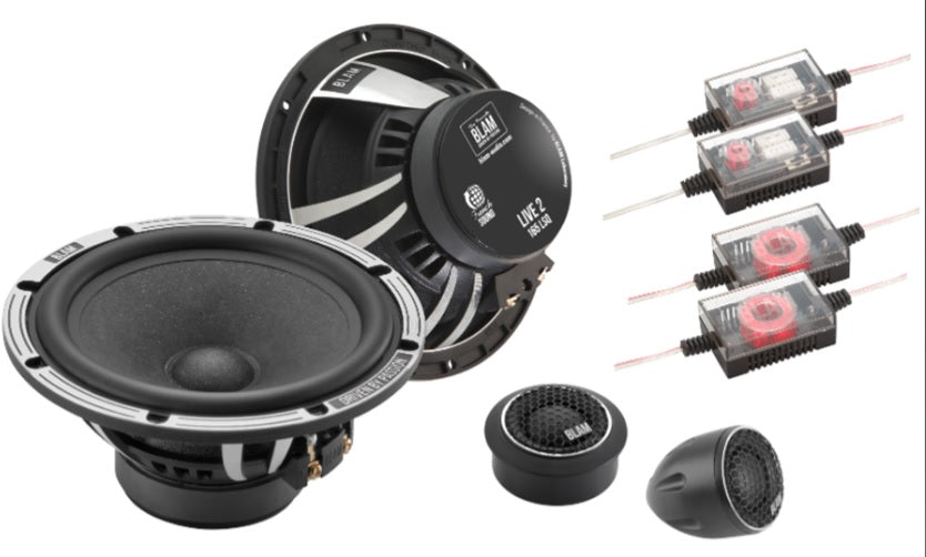 Tesla Model 3,X,S, Y BLAM L165-LSQ ORIGINAL 2 HIGH POWER 165mm (6.5 inch) 180W 2-way component speaker system