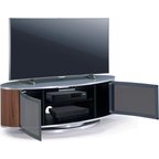 MDA Designs Luna Grey Walnut Slate Oval TV Cabinet