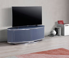 MDA Designs Luna Grey Slate Oval TV Cabinet