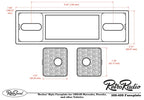 RetroSound M1B-308-409-39-78 Motor 1 Bluetooth Radio Black Pebbled Chrome