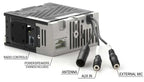 RetroSound M1B-502-06-76 Euro Style Motor 1 Bluetooth Radio Pinstripe Chrome