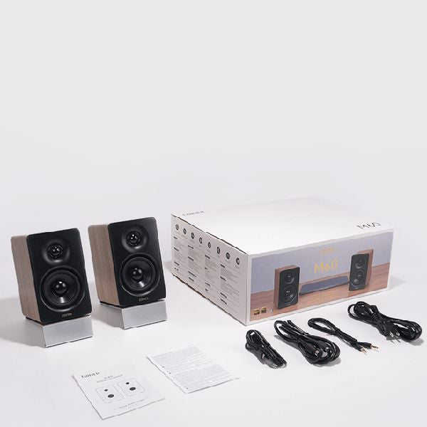 EDIFIER M60 High-Resolution Compact Desktop 2.0 Speakers - Classic Oak