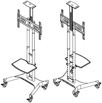 Multibrackets M Public Floorstand Basic with Removable Camera and AV Shelf for up to 60 inch