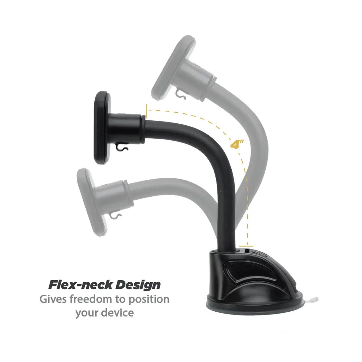 MAGWDM 4-Axis 360 Adjustable Window Magnetic Mount for Smartphones and Mobile Devices